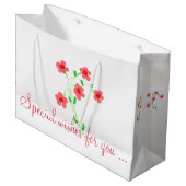 Hübsche Geburtstagsgeschenktasche Große Geschenktüte (Vorderseite Schrägansicht)