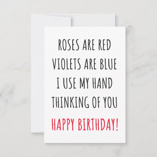 Hübsche Geburtstagskarte & Geschenk Dankeskarte (Vorderseite)