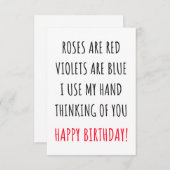 Hübsche Geburtstagskarte & Geschenk Dankeskarte (Vorne/Hinten)