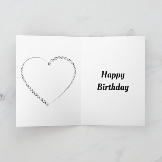 Hübsche Geburtstagskarte Karte (Innenseite)