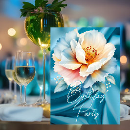 Hübsche Geburtstagsparty Delikatessen Blaues Rosa Einladung