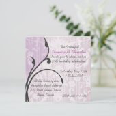 Hübsche Geburtstagsparty Einladung (Stehend Vorderseite)