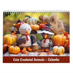 Hübsche gehäkeltete Tiere – Kalender
