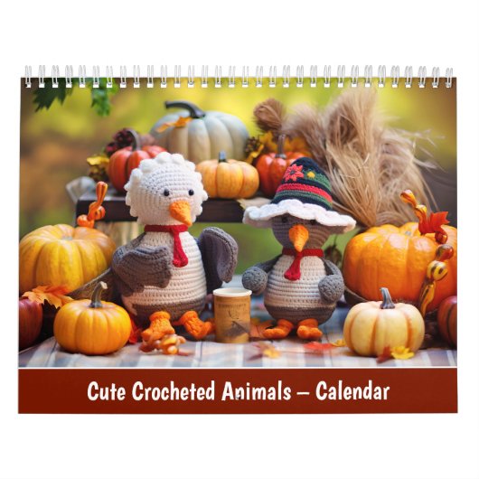 Hübsche gehäkeltete Tiere – Kalender (Titelbild)