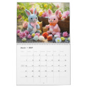 Hübsche gehäkeltete Tiere – Kalender (Mär 2027)