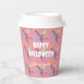 Hübsche Geister für ein lustiges Halloween Customi Pappbecher (Vorderseite)