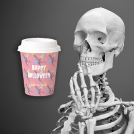 Hübsche Geister für ein lustiges Halloween Customi Pappbecher
