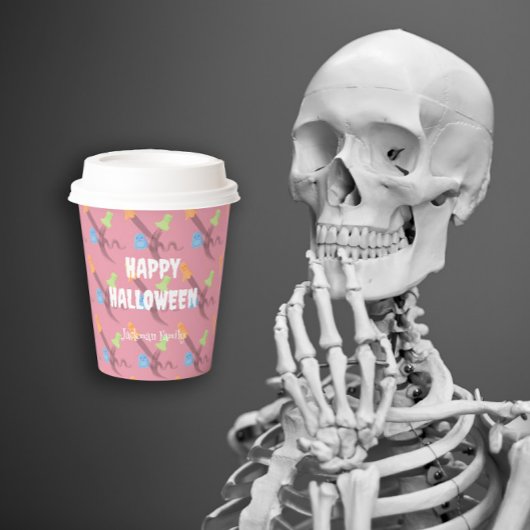 Hübsche Geister für ein lustiges Halloween Customi Pappbecher