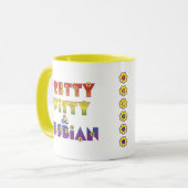 Hübsche geistreiche Lesbe Tasse (Vorderseite Links)