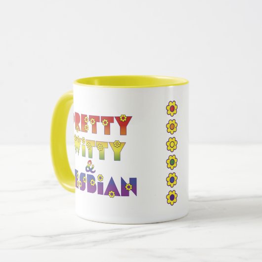 Hübsche geistreiche Lesbe Tasse (Vorderseite Links)