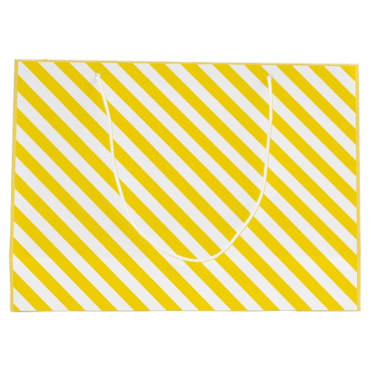 Hübsche, gelb gestrichene Designvorlage Große Geschenktüte (Rückseite)