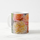 Hübsche Gelb- und Rosenrosen Kaffeetasse (Vorderseite Links)
