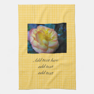 hübsche gelbe Begonienblüte Handtuch