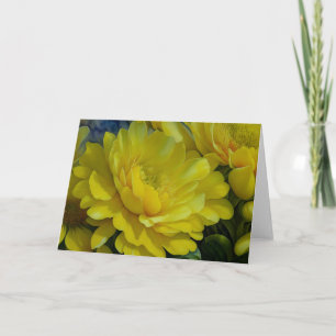 Hübsche Gelbe Blume Art Garden Karte