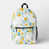 Hübsche gelbe Blume Bedruckter Rucksack (Vorderseite)