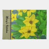 hübsche gelbe Blume, blumenreich Küchentuch (Horizontal)