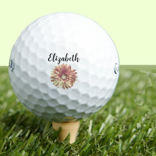 Hübsche gelbe Blume mit individuelle Name Ladys Golfball