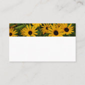 hübsche gelbe Blumen Naturfotografie Visitenkarte (Rückseite)