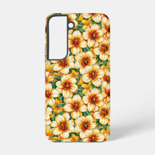 Hübsche gelbe Blumen Samsung Galaxy Hülle