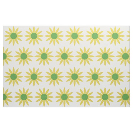 Hübsche gelbe Blumen Stoff (Fat Quarter (45,7 x 55,9 cm))