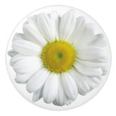 Hübsche Gelbe Daisy Keramikknauf (Vorderseite)