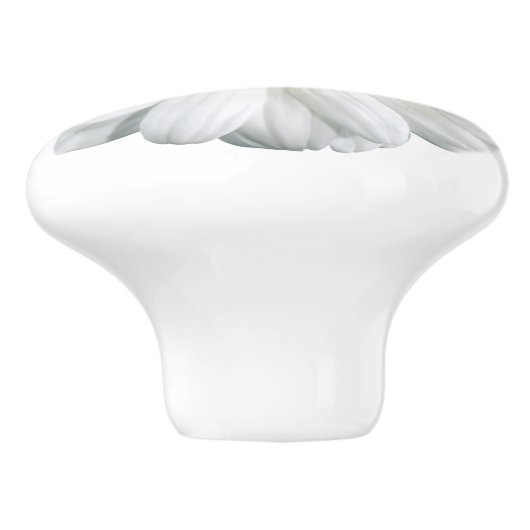 Hübsche Gelbe Daisy Keramikknauf (Seitenansicht)