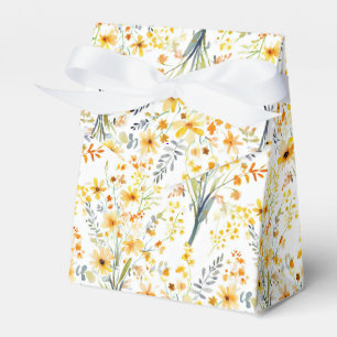 Hübsche gelbe Frühlingswildblumen Geschenkschachtel