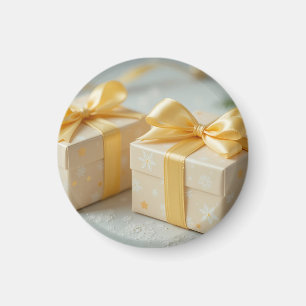 hübsche gelbe Geschenkbox Magnet