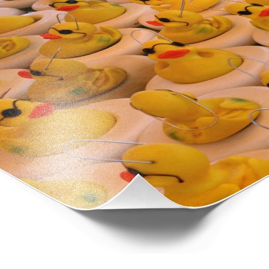 Hübsche Gelbe Gummienten 10x8 Fotodruck (Ecke)