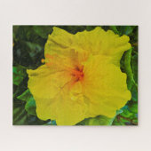 Hübsche gelbe Hibiskusblüte Puzzle (Horizontal)