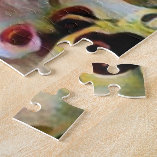 hübsche gelbe Sonnenblumen und rosa Blume Puzzle (Seite)