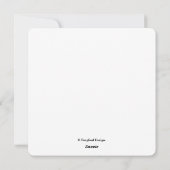 Hübsche gelbe Tulpe-Liebe Feiertagskarte (Rückseite)