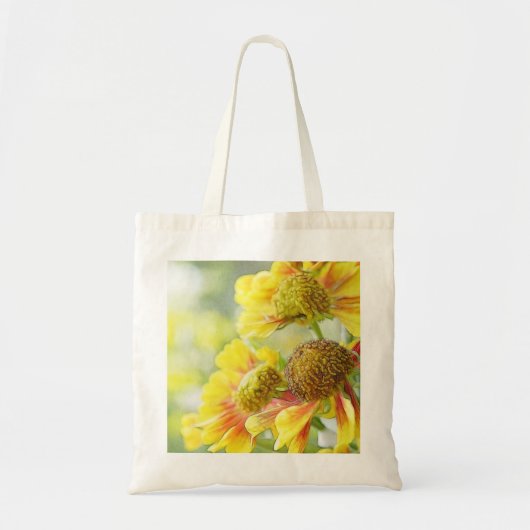 Hübsche gelbe u. orange Helenium-Blumen Tragetasche (Vorne)