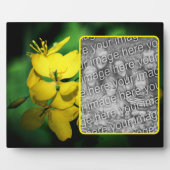 Hübsche gelbe Wildblumen ergänzen Ihr eigenes Foto Fotoplatte (Vorderseite)