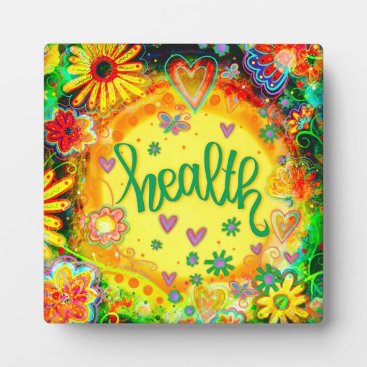 Hübsche Gelbflorentelefonanregung Gesundheit Fotoplatte (Vorderseite)