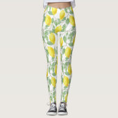 Hübsche Gelblemonen Leggings (Vorderseite)