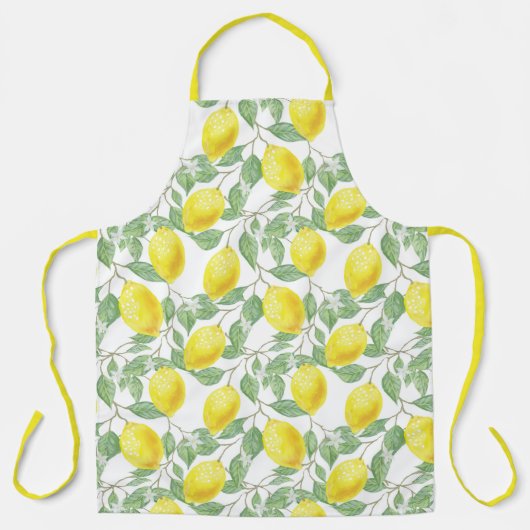 Hübsche Gelblemonen Schürze (Vorderseite)