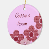 Hübsche Gemusterte Blume Türhanger Ornament (Links)