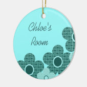 Hübsche Gemusterte Blume Türhanger Ornament (Links)