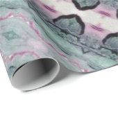 Hübsche Gemusterte Geschenkgutschrift in Aquamarin Geschenkpapier (Rolleneckpunkt)