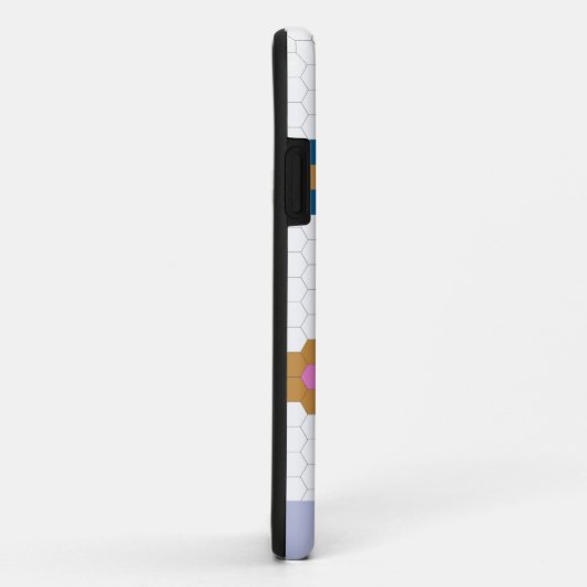 Hübsche geometrische Hexagon-Blume in Lilac Case-Mate iPhone Hülle (Hinten/Rechts)