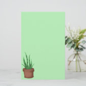 Hübsche gepunktete Pflanze Briefpapier (Stehend Vorderseite)
