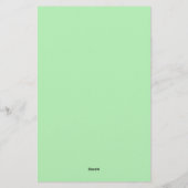 Hübsche gepunktete Pflanze Briefpapier (Rückseite)
