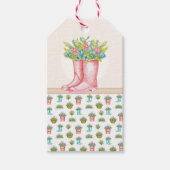 Hübsche Geschenkmarke blühen Geschenkanhänger (Vorderseite)