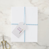 Hübsche Geschenktafel mit Pinselstrich Geschenkanhänger (Mit Garn)