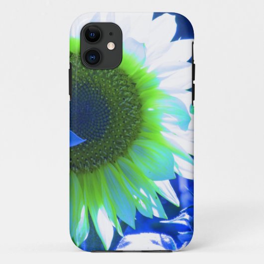 hübsche getönte Sonnenblume - blau Case-Mate iPhone Hülle (Rückseite)