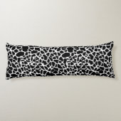 Hübsche Giraffe drucken Minze grün mit Namen Seitenschläferkissen (Rückseite)