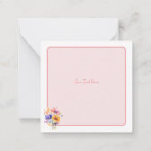 Hübsche Giraffenkarten Mitteilungskarte (Rückseite)