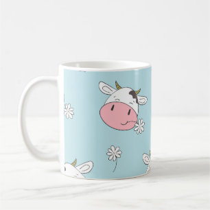 Hübsche Girl-Blume: HandGezeichnet Vintag Kaffeetasse