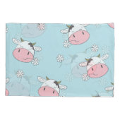 Hübsche Girl-Blume: HandGezeichnet Vintag Kissenbezug (Rückseite)